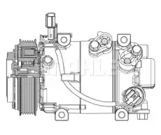 Компрессор кондиционера ACP 633 000P MAHLE