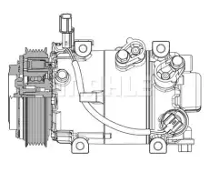 Компрессор кондиционера ACP 633 000P MAHLE