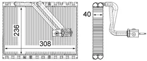 Испаритель AE 128 000P MAHLE