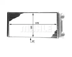 Радиатор печки MAHLE AH 127 000P