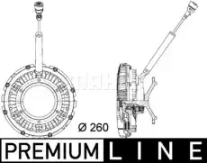 вискомуфта привода вентилятора! D=260\ MB Axor 02> CFC 90 000P MAHLE