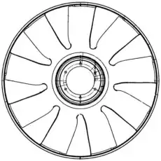 Крыльчатка вентилятора CFW72000P MAHLE