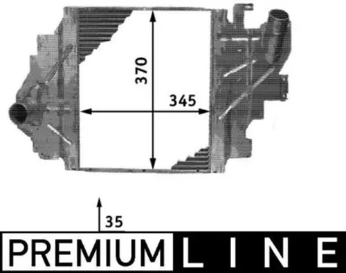 Интеркулер MAHLE CI65000P