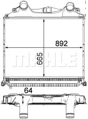 Интеркулер MAHLE CI 121 000P