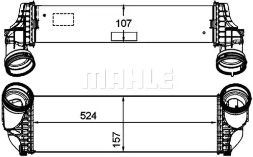 Интеркулер CI 175 000P MAHLE