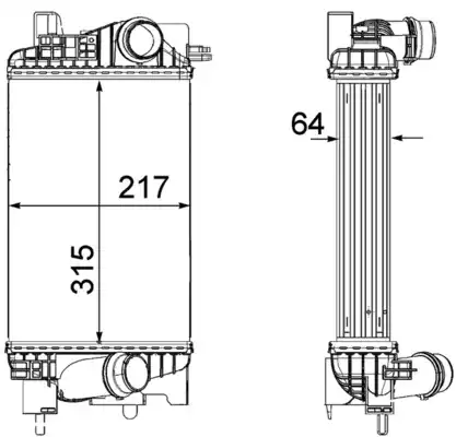 Интеркулер MAHLE CI262000P