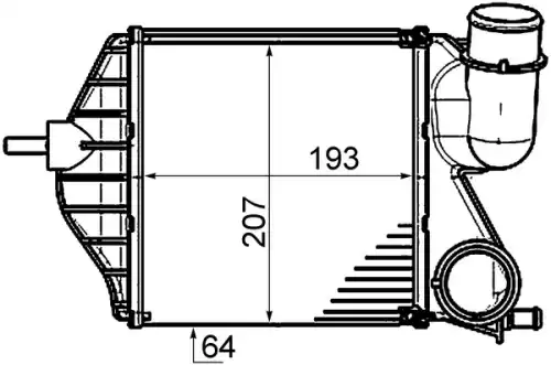 Интеркулер MAHLE CI459000P
