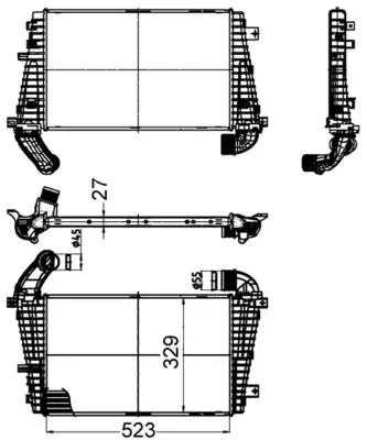 Интеркулер MAHLE CI 511 000S