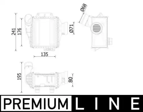 Интеркулер MAHLE CI539000P