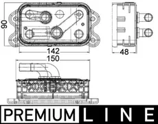 Масляный радиатор MAHLE CLC 112 000P