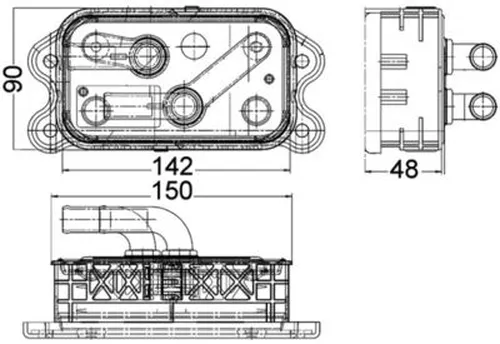 Масляный радиатор MAHLE CLC 112 000P