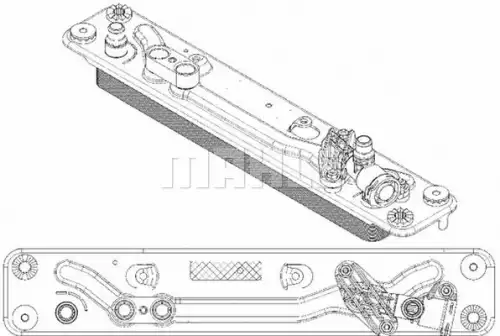Масляный радиатор MAHLE CLC 182 000P