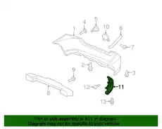 Решетка бампера HONDA 71507-TK6-A01ZL
