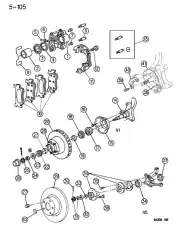 LOCK, NUT, EXCEPT 4000 LB. AXLE 167 3324 DODGE