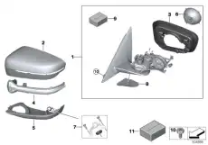 Привод наружного зеркала П 67137337844 MINI