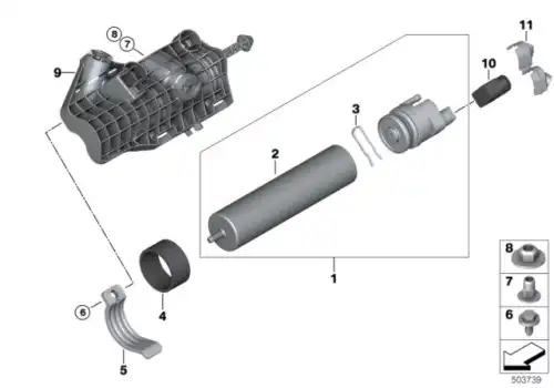 Зажимная скоба 13327789220 MINI