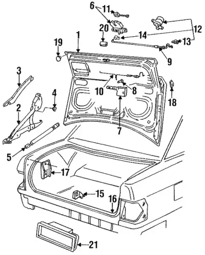 Замок 4A5827505A VAG