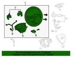 Рулевое колесо TOYOTA / LEXUS 4510050500C8
