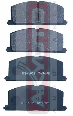 Тормозные колодки дисковые ASVA AKD1001