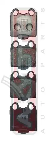 Тормозные колодки дисковые ASVA AKD1421