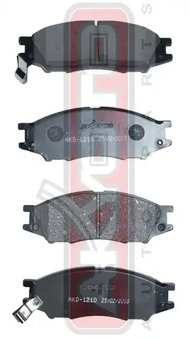 Тормозные колодки дисковые ASVA AKD1210
