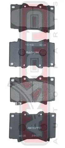 Тормозные колодки дисковые ASVA AKD1206