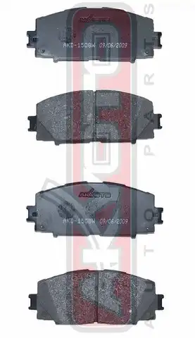 Тормозные колодки дисковые ASVA AKD1508
