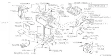 Радиатор системы охлаждения двигателя SUBARU 72012AA001