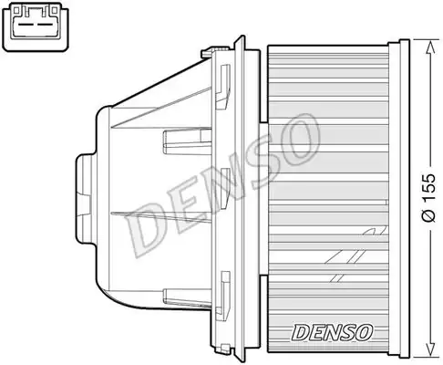 Вентилятор отопителя DENSO DEA10053