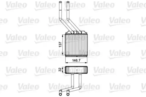 Радиатор печки VALEO 811520