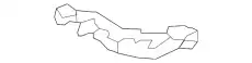 Bracket - front bumper upper side mounting, rh 86552E4000 KIA