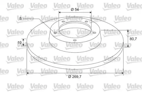 Тормозной диск VALEO 675418
