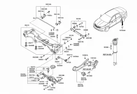 Рычаг подвески HYUNDAI / KIA 552103V000