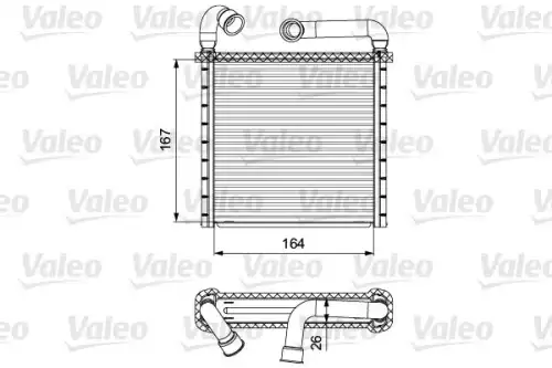 Радиатор печки VALEO 811506
