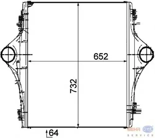 Интеркулер BEHR 8ML 376 723-751