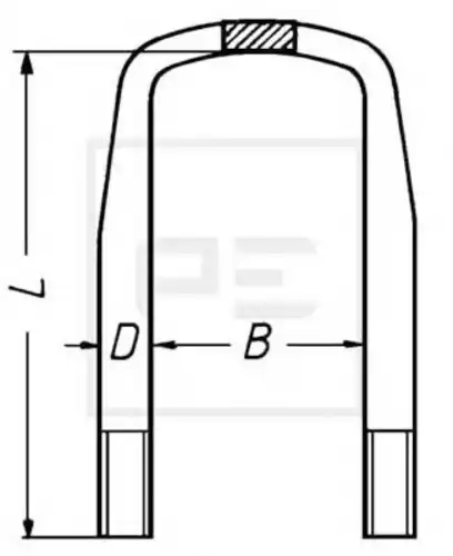 Стремянка рессоры PE 105.170-00A M22