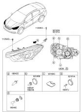 Фонарь габаритный KIA 92102A7221