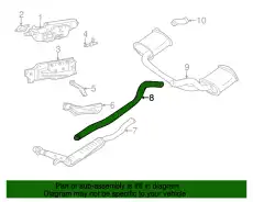 выхлопная труба 9442908 VOLVO