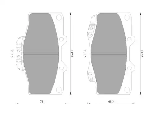 Тормозные колодки дисковые BOSCH 0 986 AB9 154