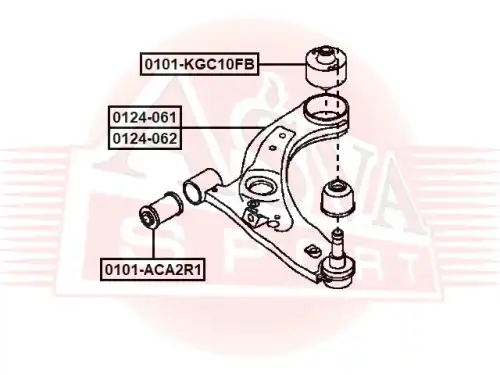 Рычаг подвески ASVA 0124-061