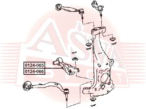 Рычаг подвески ASVA 0124-065