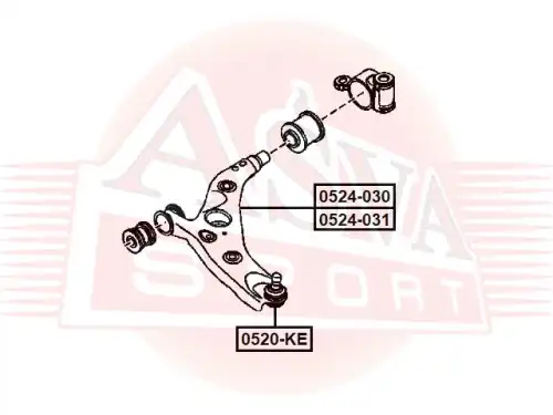 Рычаг подвески ASVA 0524-030