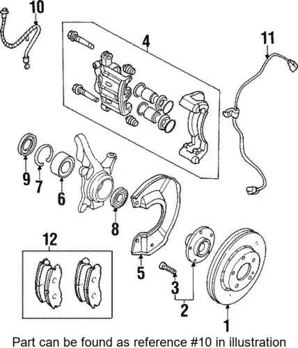 HOSE,FR BRAKE MR908206 MITSUBISHI