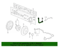 HOSE SET, RR. BRAKE 01466-S0X-000 HONDA