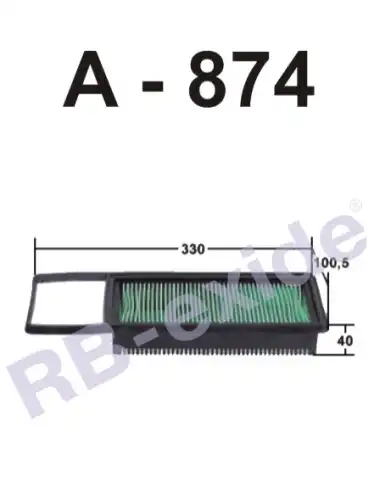 Салонный фильтр RB-EXIDE A874V