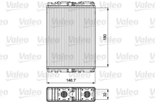 Радиатор печки VALEO 811557