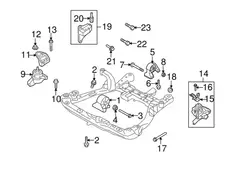 Bracket assy - engine support 2167025002 HYUNDAI