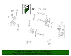 Bracket assy - engine support 2167025002 HYUNDAI