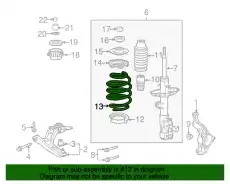 SPRING, FR. 51401TM8A11 HONDA
