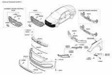 Решетка радиатора HYUNDAI / KIA 86350C2300